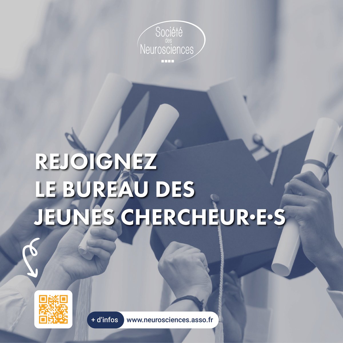 [Appel à candidatures 📢] Vous êtes étudiant·e en thèse ou post-doc? Vous souhaitez participer à l’organisation d’événements scientifiques et développer votre réseau? Notre Bureau des Jeunes Chercheur·e·s est à la recherche de nouveaux membres! ➕ d'infos: cutt.ly/hw54bS7K