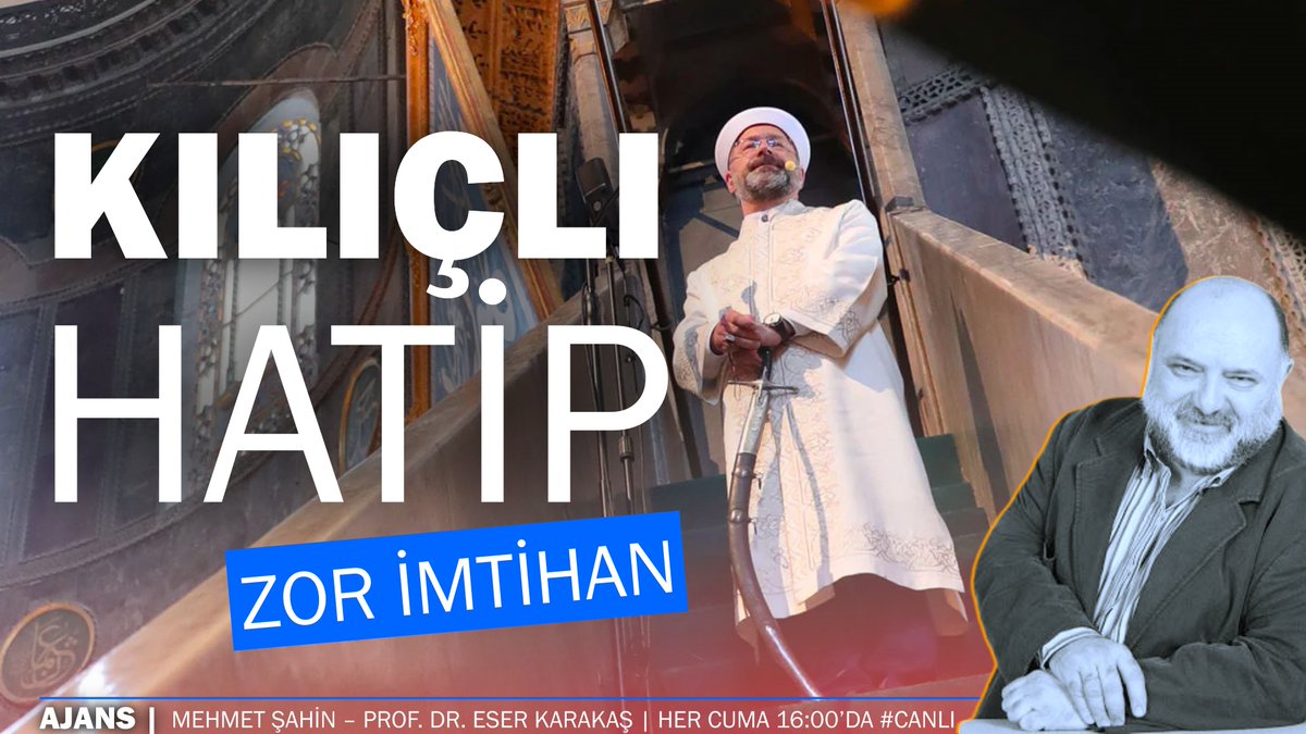 Kılıçlı hatip: Parlak CV’li DİB Prof. Erbaş’ın Arapça’yla imtihanı @takionster ve İktisatçı Prof. Dr. Eser Karakaş ile #Ajans #CanlıYayın youtube.com/live/Z5PTOzJzj…