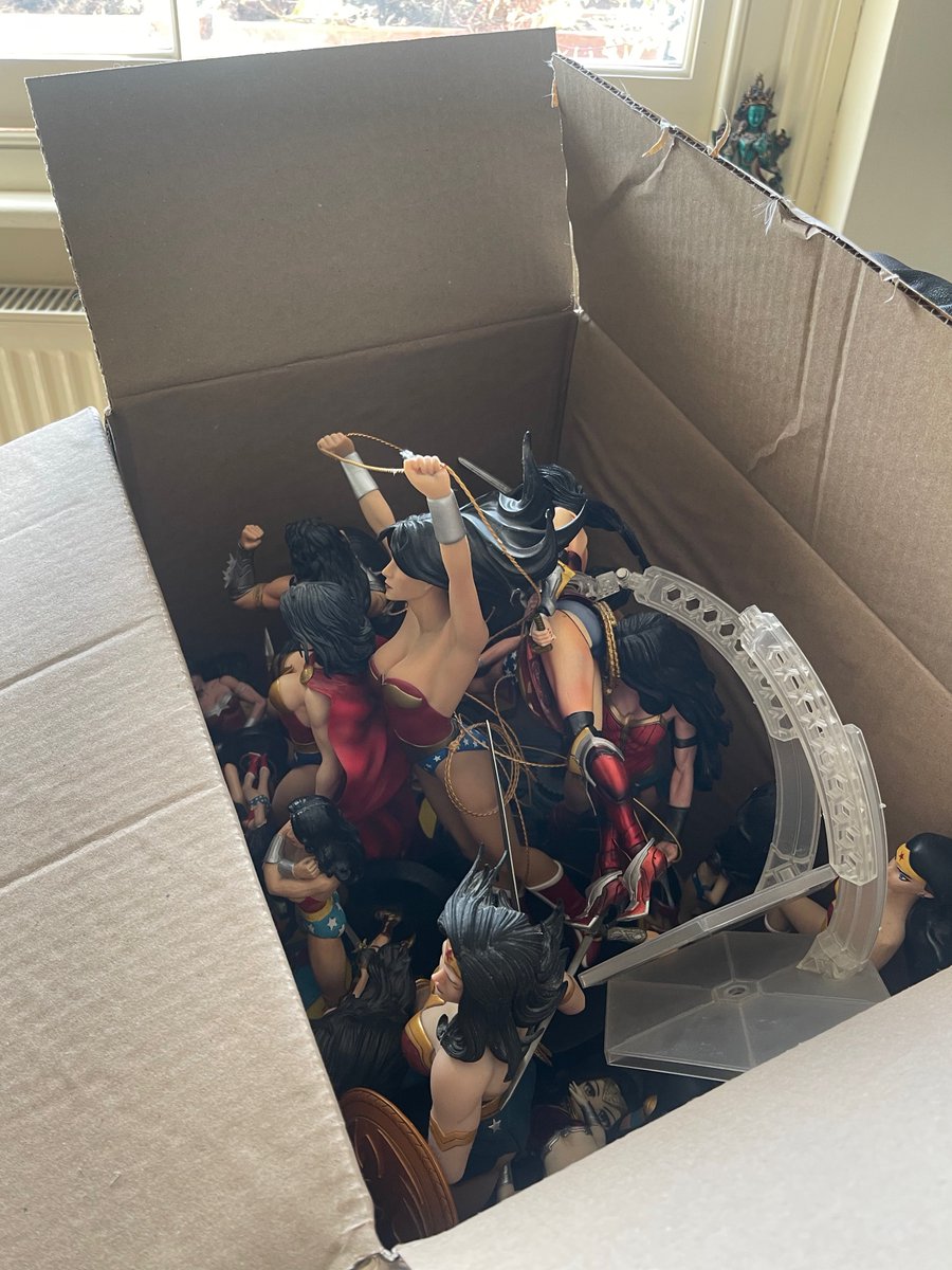 I'm sorry Princess Diana of Themyscira but the day has come.  I'm packing away my Wonder Woman collection to make way for more books…