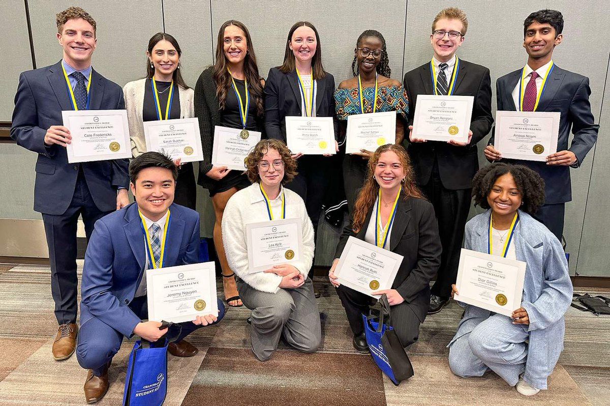 Congratulations to #UBMBA Brennan Gorman, who was one of 15 UB students to receive the SUNY Chancellor’s Award for Student Excellence — the highest honor @SUNY bestows upon its students.

Read more ➡️ ms.spr.ly/6012YKDYs

#UBMgtGrad2024 #UBuffalo