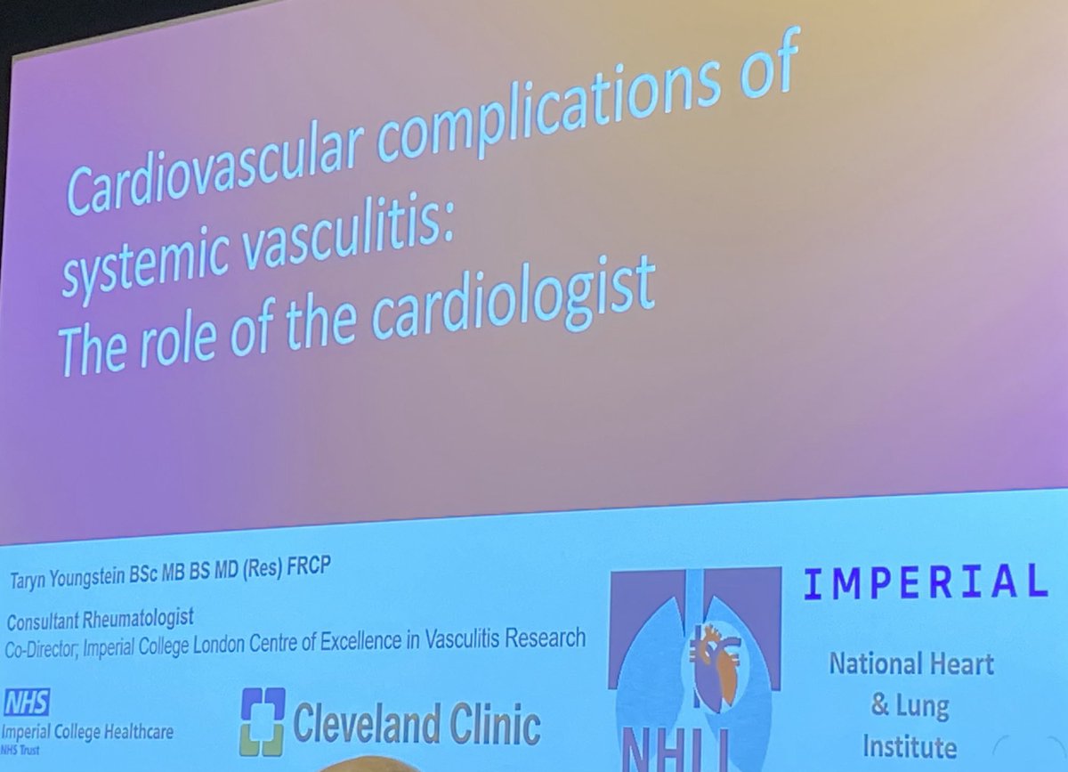 Our large vessel vasculitis patients are at risk of cardiovascular events and what should we watch for ⁦@CleClinicMD⁩ ⁦@CleClinicHVTI⁩ ⁦@NYUCVDPrevent⁩
