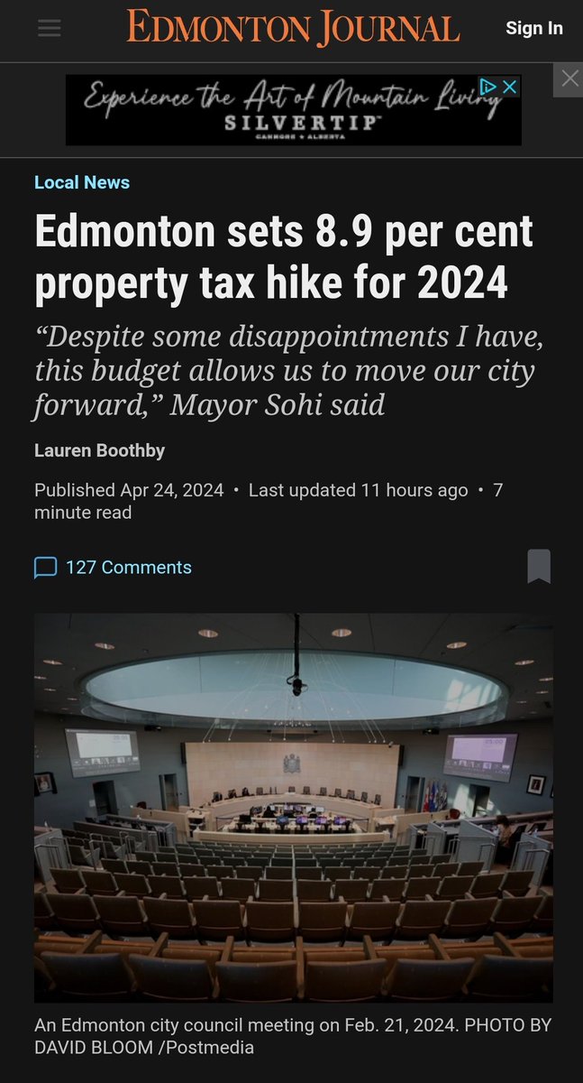 Make it stop...... if you own a $250,000 house, you're paying almost $5 a day in property taxes. Congratulations, Edmonton, you absolutely suck 
#edmonton #tax #AxeTheTax #canadapoli