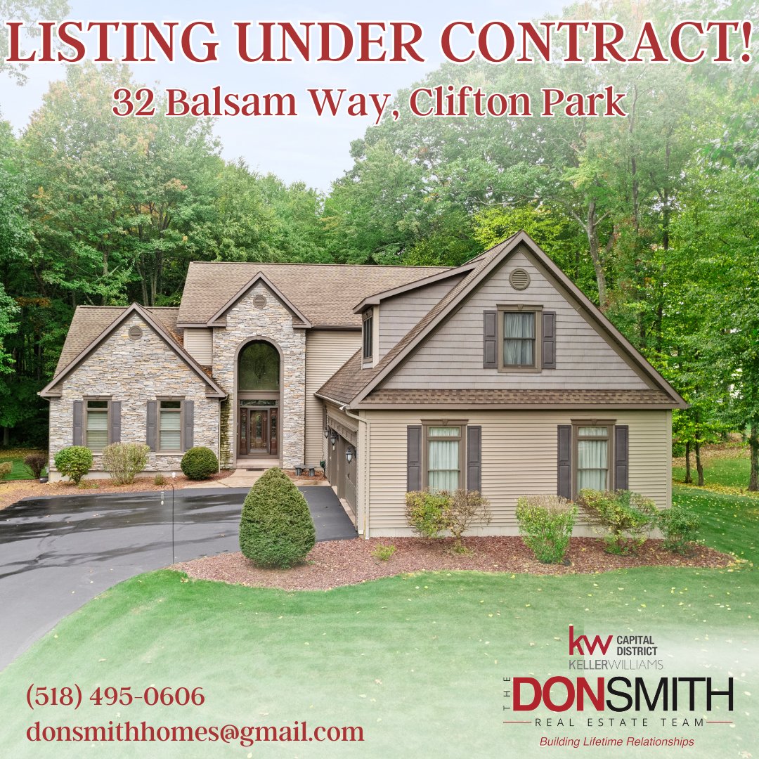 We think 32 Balsam Way is absolutely gorgeous, and apparently buyers do too! This home had multiple offers and we are now UNDER CONTRACT. Reach out to The Don Smith Real Estate Team today for results like this!

#TheDonSmithRealEstateTeam
#SeeSoldSignsSooner
#KellerWilliams
#KW