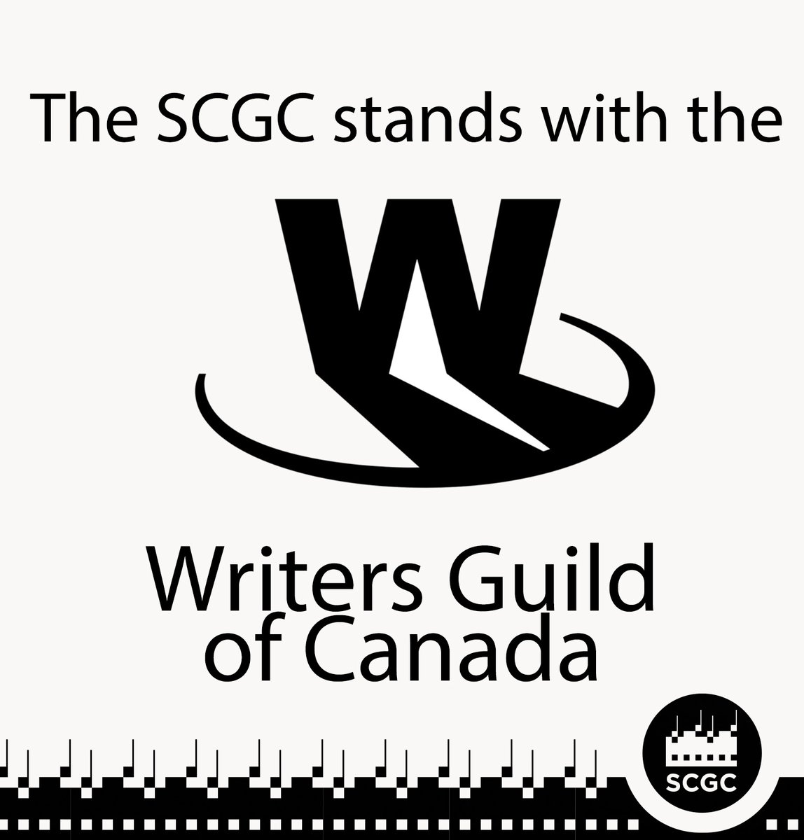 Screen Composers (@screencomposers) on Twitter photo Members of the Writers Guild of Canada (<a href="/WGCtweet/">Writers Guild of Canada</a>) have voted to authorize a strike action in their negotiations with CMPA. The SCGC stands in solidarity with WGC to secure a fair deal. The principles WGC is fighting for are vital to all creators in our industry. #StandwithWGC Members of the Writers Guild of Canada (<a href="/WGCtweet/">Writers Guild of Canada</a>) have voted to authorize a strike action in their negotiations with CMPA. The SCGC stands in solidarity with WGC to secure a fair deal. The principles WGC is fighting for are vital to all creators in our industry. #StandwithWGC