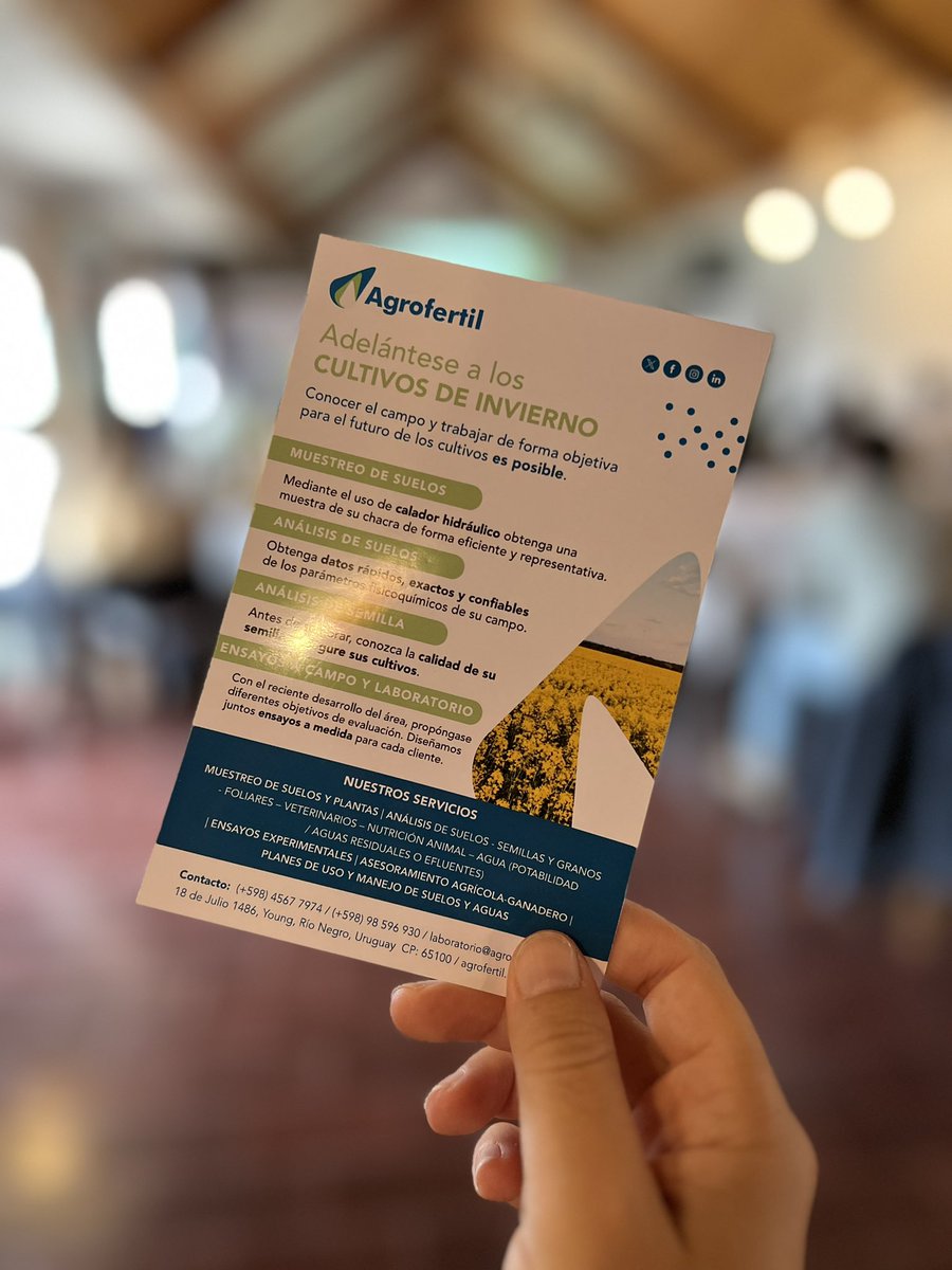 #Ahora en <a href="/RuralRioNegro/">Sociedad Rural de Río Negro</a> en la Jornada de Cultivos de invierno de <a href="/3agro/">3agro</a>