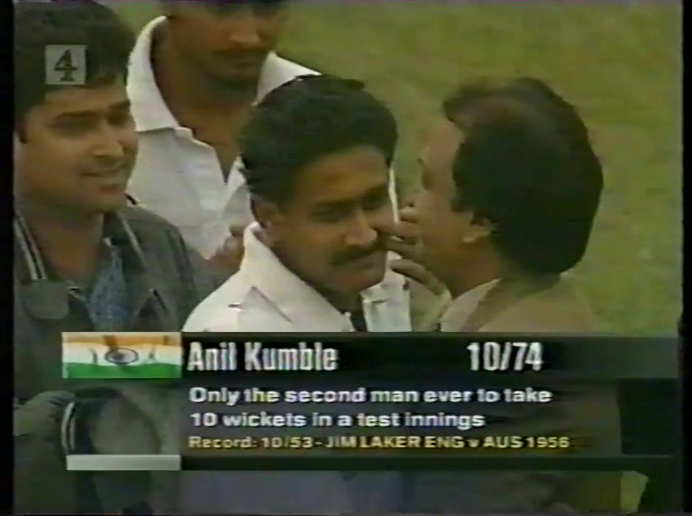 ANIL KUMBLE 10-74 INDIA v PAKISTAN 2nd TEST MATCH DAY 4 DELHI FEBRUARY 7 1999 youtu.be/AooW99MU3Xw?si… via @YouTube