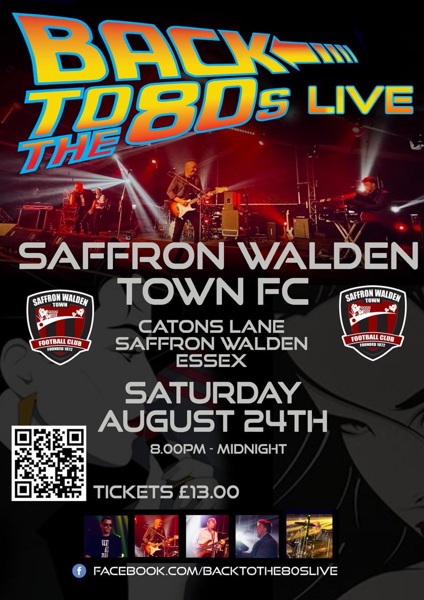 blood1 (@acc_ada) on Twitter photo <a href="/SWTFootballClub/">Saffron Walden Town FC</a> Presents,
Back To The 80's Live
Sat 24th August 7.30 til late.
<a href="/swtfc_fans/">Saffron Walden Town FC Fans</a> <a href="/swtic/">Saffron Walden TIC</a> <a href="/karlwoodley28/">karlwoodley</a> <a href="/StuartVant/">Stuart Vant</a> <a href="/gemmanerush/">gemma nerush</a> <a href="/STrimnell/">Simon Trimnell</a> <a href="/mrsamprior/">Sam Prior</a> <a href="/back/">ً</a>
fixr.co/event/back-to-… <a href="/SWTFootballClub/">Saffron Walden Town FC</a> Presents,
Back To The 80's Live
Sat 24th August 7.30 til late.
<a href="/swtfc_fans/">Saffron Walden Town FC Fans</a> <a href="/swtic/">Saffron Walden TIC</a> <a href="/karlwoodley28/">karlwoodley</a> <a href="/StuartVant/">Stuart Vant</a> <a href="/gemmanerush/">gemma nerush</a> <a href="/STrimnell/">Simon Trimnell</a> <a href="/mrsamprior/">Sam Prior</a> <a href="/back/">ً</a>
fixr.co/event/back-to-…