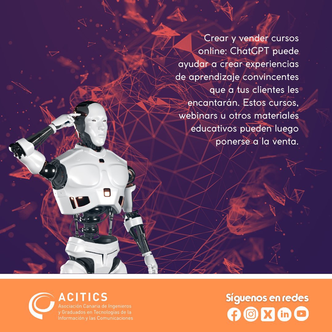 aciticstweet's tweet photo. #acitics Una aplicación que utiliza inteligencia artificial para ganar dinero. @BIEspana @ChatGPTapp , la lA de OpenAl, ha atraído la atención de muchas personas por su capacidad para generar resultados.
@coitt_aegitt
#telecoszone
@deteite @DET_EITE
#somostelecos https://t.co/8IN2bZWkTM