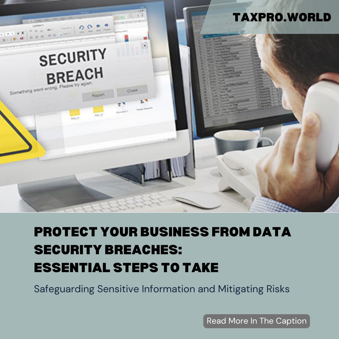 🛡️ Is your business prepared for a data security breach? Learn the essential steps to safeguard sensitive information and mitigate risks. Don't wait until it's too late! Here’s more: bit.ly/3U8BmhQ  
#DataSecurity #BusinessProtection #RiskManagement