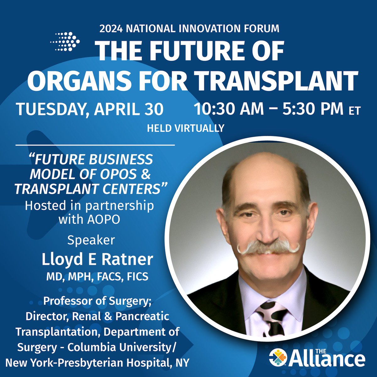 As alternative therapies to traditional human donor transplants evolve, what are the future business models of OPOs and transplant centers? Join to hear from these outstanding panelists as they discuss. Presented in partnership with @AOPOHQ. Register: bit.ly/3vRPp3d