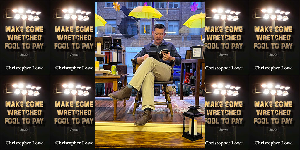 #FlashbackFriday: Our @christophlowe read from his new publication, “Make Some Wretched Fool to Pay: Stories,” and interacted with the audience April 20 at Yellow Bird Books in Aurora. Learn more about his latest collection of short fiction: go.niu.edu/2t3f3h.