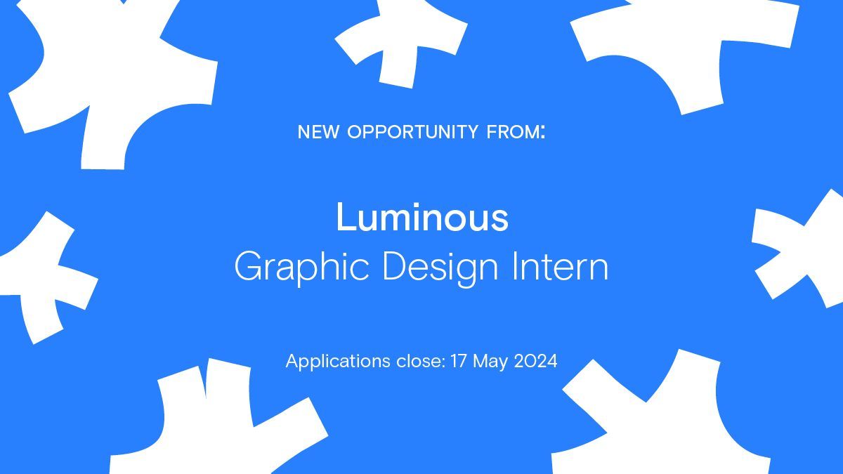 Opps Board 💼 Are you a budding graphic designer with an ideas-based portfolio? Apply for an internship with @Luminouslondon! In your application, they want to know what excites you about design, whether from your studies or self-initiated projects > buff.ly/49LWP5X
