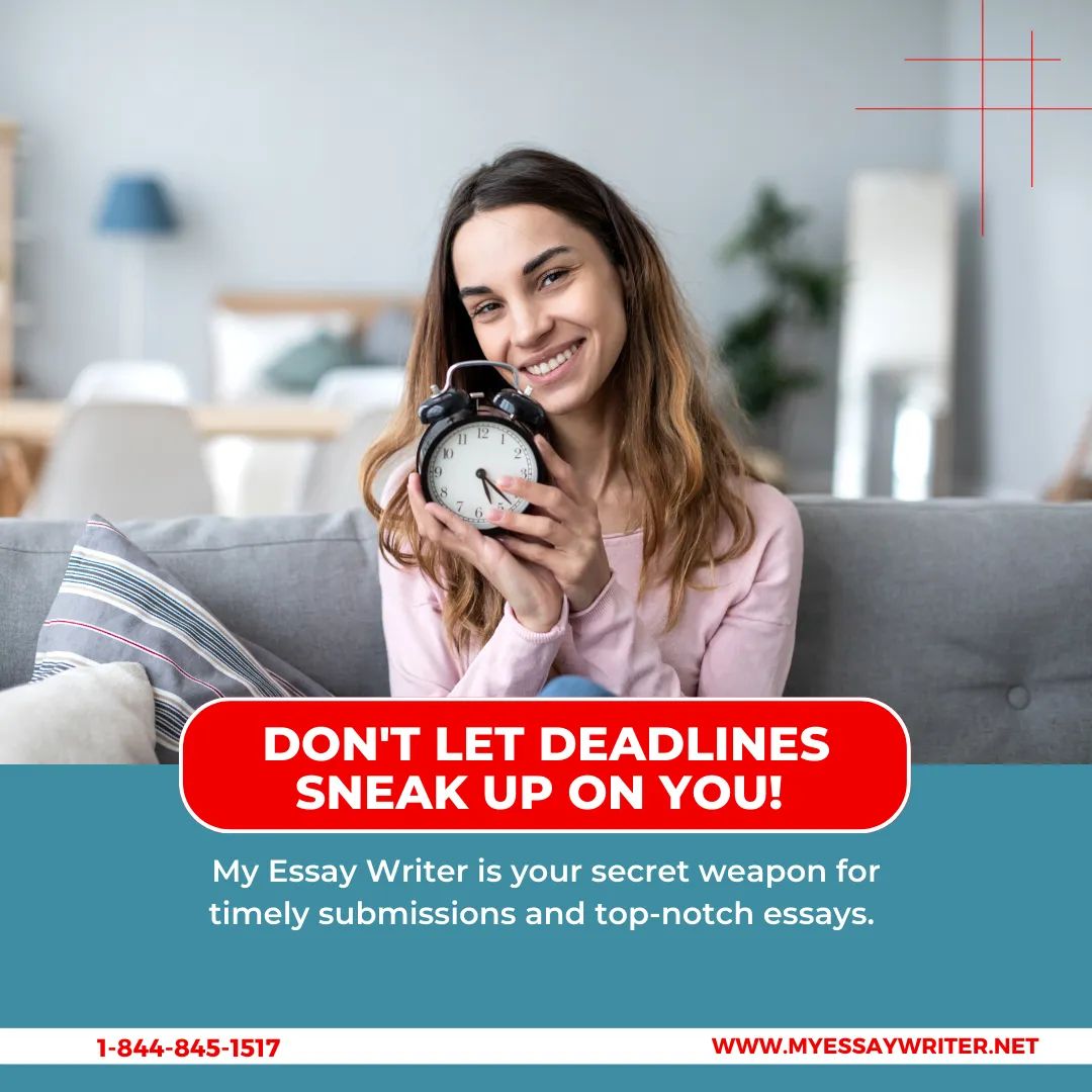 🚨 ⏰ Don't let deadlines sneak up on you! My Essay Writer is your secret weapon for timely submissions and top-notch essays. 📝✨ 

#AcademicSuccess #DeadlinesMatter