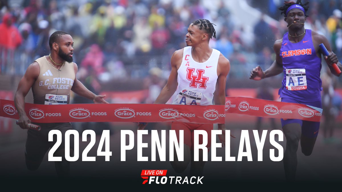 Time for day two! ✌️ Watch the nation's best compete at the 2024 Penn Relays (@pennrelays) LIVE from Franklin Field in Philadelphia, PA. Here's a free preview on FloTrack: flosports.link/4aWxWG3 To sign up and watch the full stream, visit: flosports.link/3W4u8Op