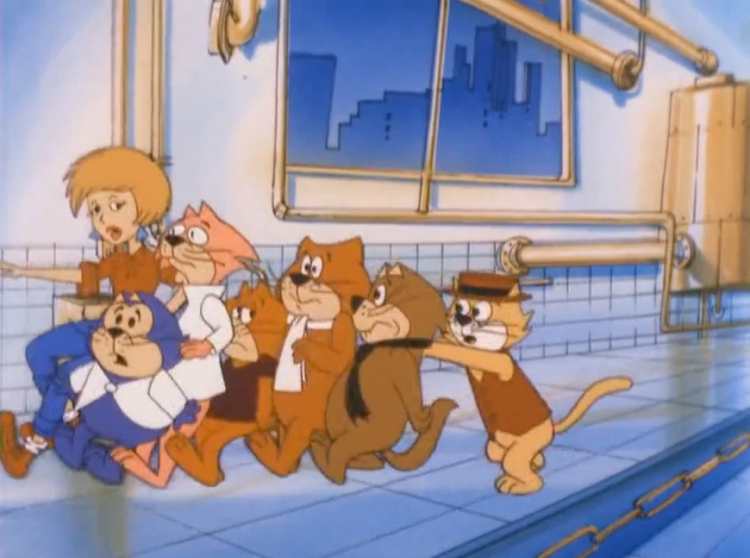 Day 577

Top Cat being so strong that he can push everyone of the gang and a random girl all together, that's impressive 

#TopCatBeverlyHills #TopCat #BennyTheBall #ChooChoo #TheBrain #FancyFancy #Spook #AmyVandergelt