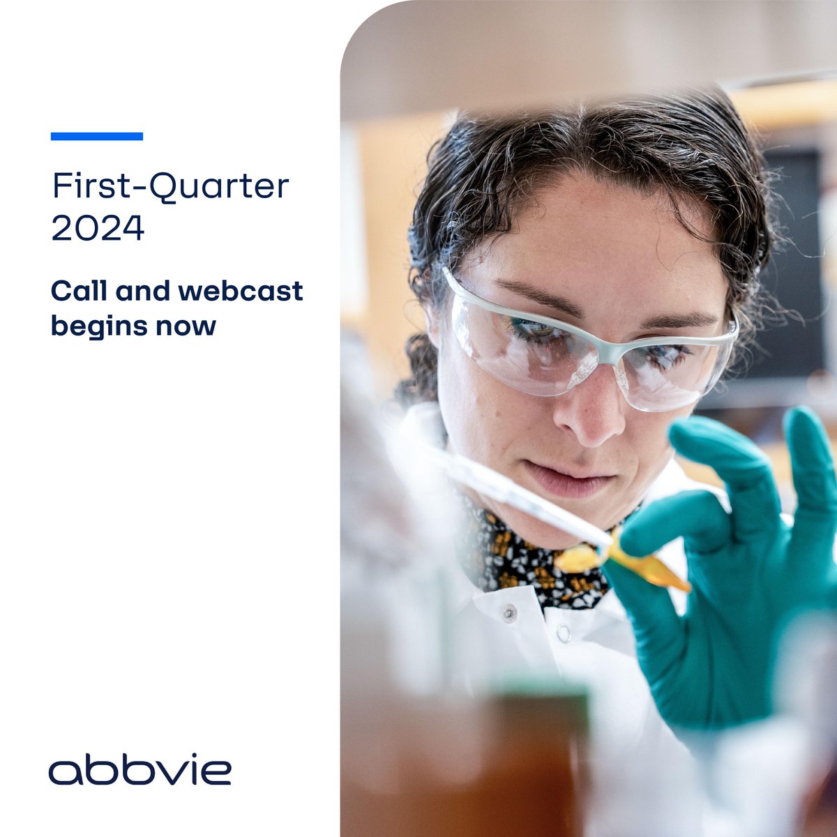 Join us LIVE: Our Q1 2024 #earnings call is starting: bit.ly/3Uf6ZpW $ABBV