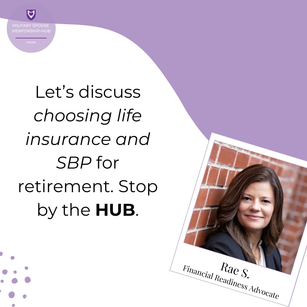 Join our Financial Readiness Advocate, Rae, for her weekly chat in the HUB! Don't miss out on the opportunity to connect, share, and learn together. See you in the HUB! → ow.ly/ahfw50R5uX0 #MilitarySpouse #MSAN #MSANHUB #Military #SupportEachOther