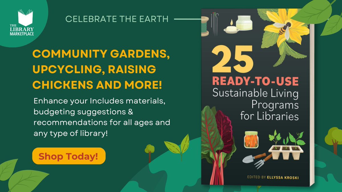 Drawing on real-world initiatives from public, school, and academic libraries, this all-in-one guide walks you through how to plan, organize, and run sustainable programs at your library. . Order today: buff.ly/4aJKtwh #librarianship #celebratetheearth #libraryprograms
