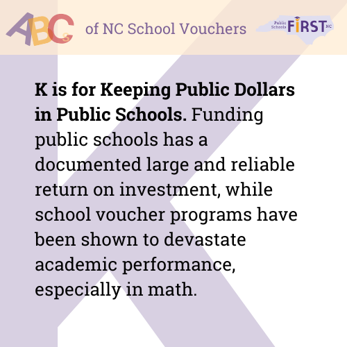 Our leg leaders should keep public $ in public schools & support successful programs. Public funds should not be used for programs that were failures in other states & harm students the programs are supposed to help #nced #ncpublicschools #noschoolvouchers
ow.ly/ujlW50RfJFu