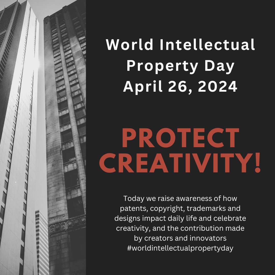 Today we  raise awareness of how patents, copyright, trademarks and designs impact daily life and celebrate creativity, and the contribution made by creators and innovators #worldintellectualpropertyday #PrismMarketView #PrismMediaWire #PrismDigitalMedia