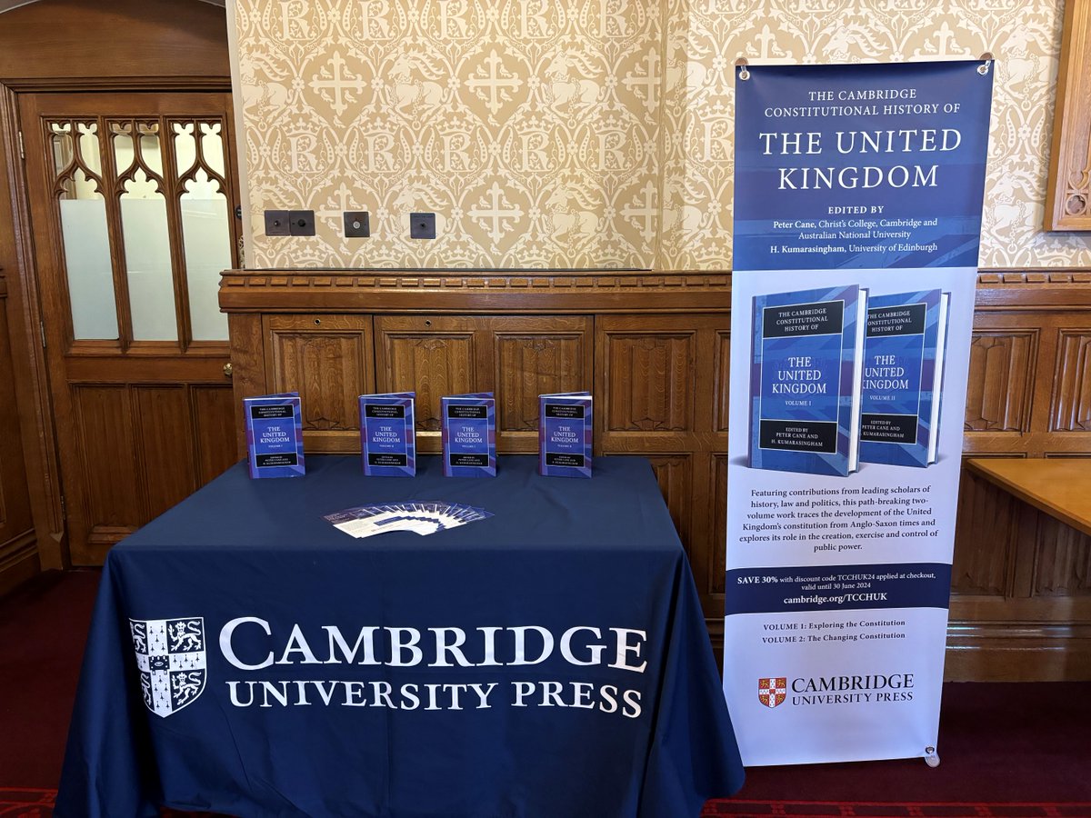 The Cambridge Constitutional History of the United Kingdom by Peter Cane and H. Kumarasingham is available to purchase individually or as a volume set. Grab these book volumes at 30% off by using the code TCCHUK24. Buy the book 👉 cup.org/3vYOFJF #constitutionallaw