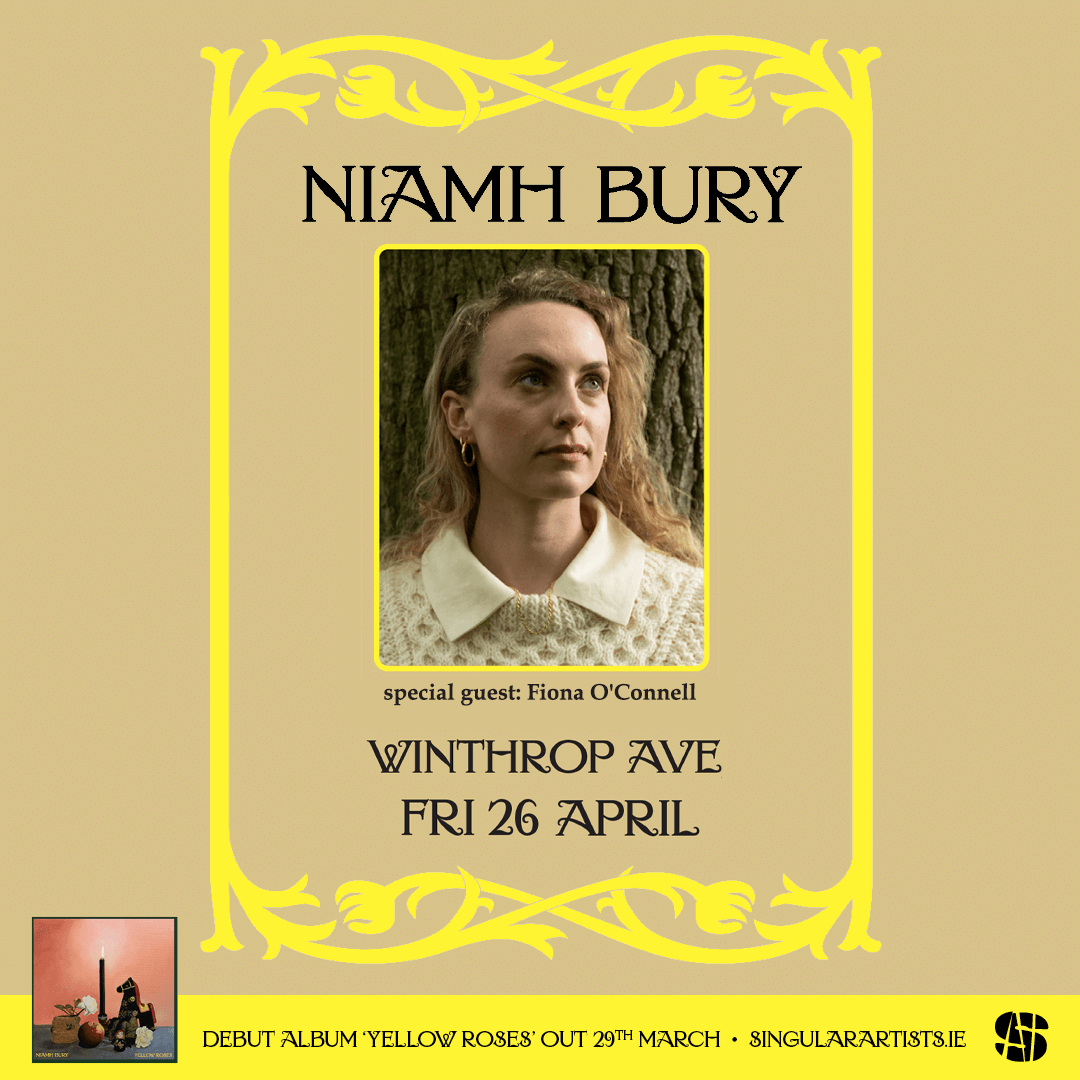 You can't miss the chance to see one of Irish folk’s most exciting new talents, so secure your tickets now at cyprusavenue.ie 🌼 @Niamh_Bury