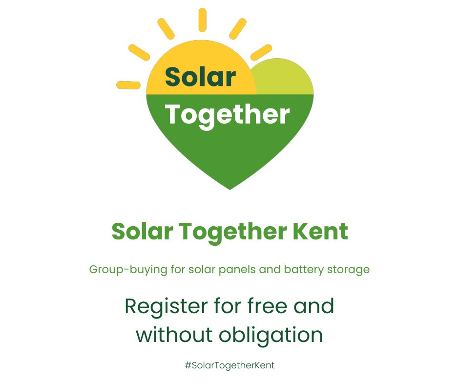 Are you considering solar power? We've teamed up with Solar Together to help you get the best deal on solar panels and batteries. Register your interest here solartogether.co.uk/gravesham