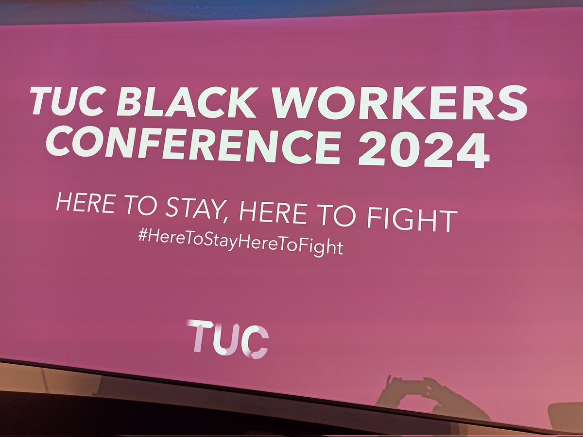 #Heretostayheretofight CWU at TUC Black Workers Conference 2024... Powerful debates and crucial policy adoptions about to commence @quinncyr @bwindies @CWUnews @TUCEquality @CookieBaloo