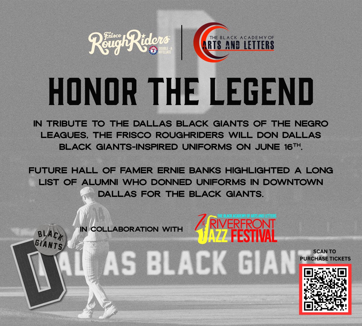We are proud to present a collaboration with the @RidersBaseball 🗓️ Father's Day | 5/16/2024 @ 6:05 p.m. WHAT TO EXPECT: ⚾️Entertainment ⚾️Ballpark FUN ⚾️Giveaways ⚾️& MORE! EVERY 🎟️ sold will #SUPPORT #TBAAL Visit fevo-enterprise.com/event/Blackaca…… for tickets & more info!