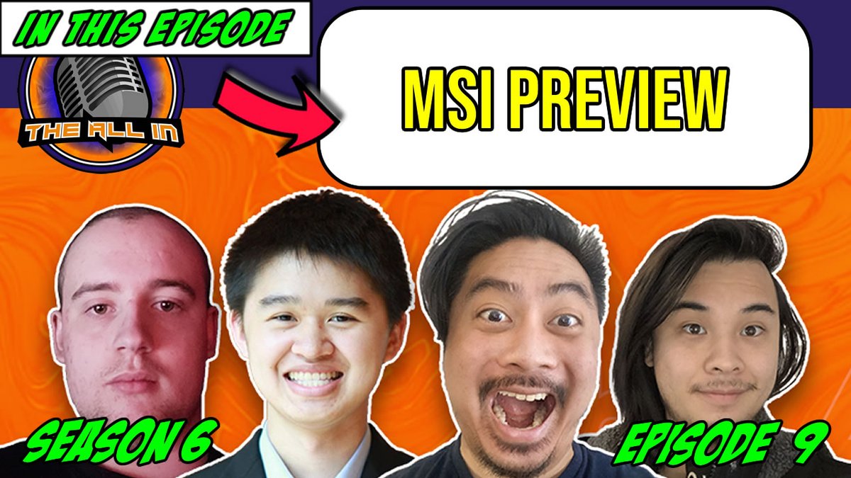#MSI2024 is just around the corner and we are here to discuss all the news in between, as well as our thoughts and predictions heading into the tournament!

▶️buzzsprout.com/268642/14960831
▶️youtu.be/tGH0Gra2e9E

#leagueoflegends #podcast