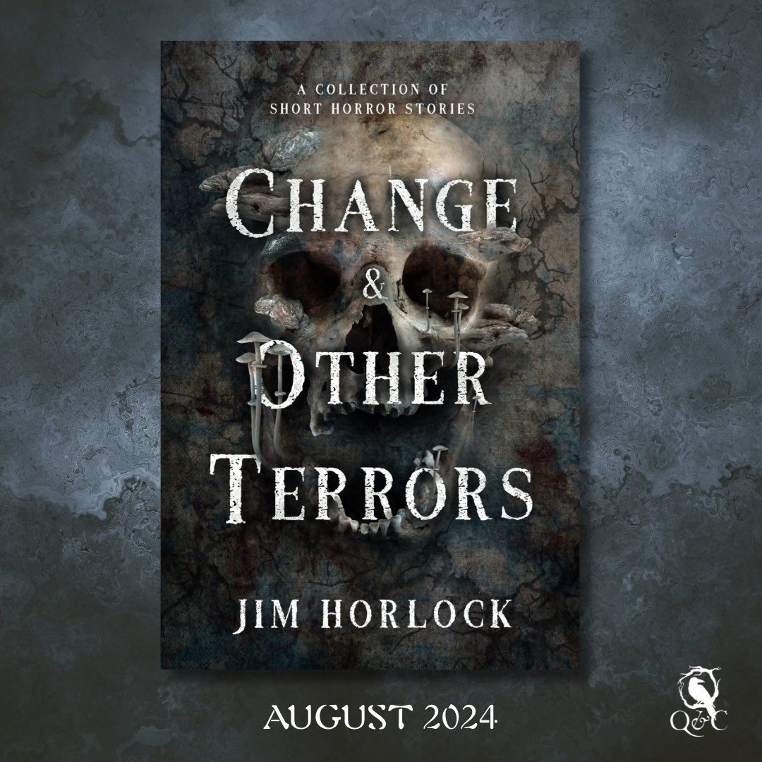 Thrilled to reveal the cover for Change & Other Terrors, the short horror story collection coming this August by Jim Horlock. Preorders now open! thecrowshoppe.com/products/chang…