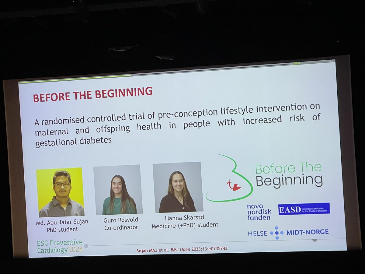 #ESCPrev2024 🔥 #Science continues with session close to my ♥️😞 ￼ Dr Trine Moholdt Norwegi discussed Maternal #obesity: how to manage the cardiovascular risk on both mother & child ❣️major challenge with higher proportion🤰being obese ❣️sustain cardiorespiratory fitness