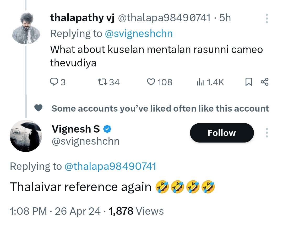 Rajini Fans Accepted...😂😂

Mental T*hevidiya @Rajinikanth 😭😭