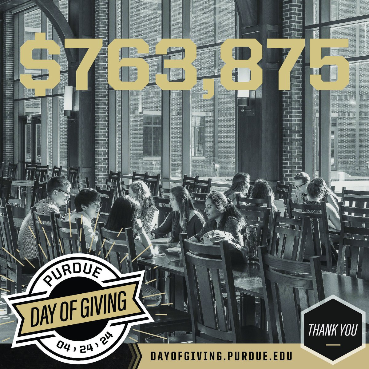 This week was truly extraordinary as we rallied together to raise an astounding $763,875 for the John Martinson Honors College during Purdue Day of Giving. Thank you for believing in us, our work, and our promising future.