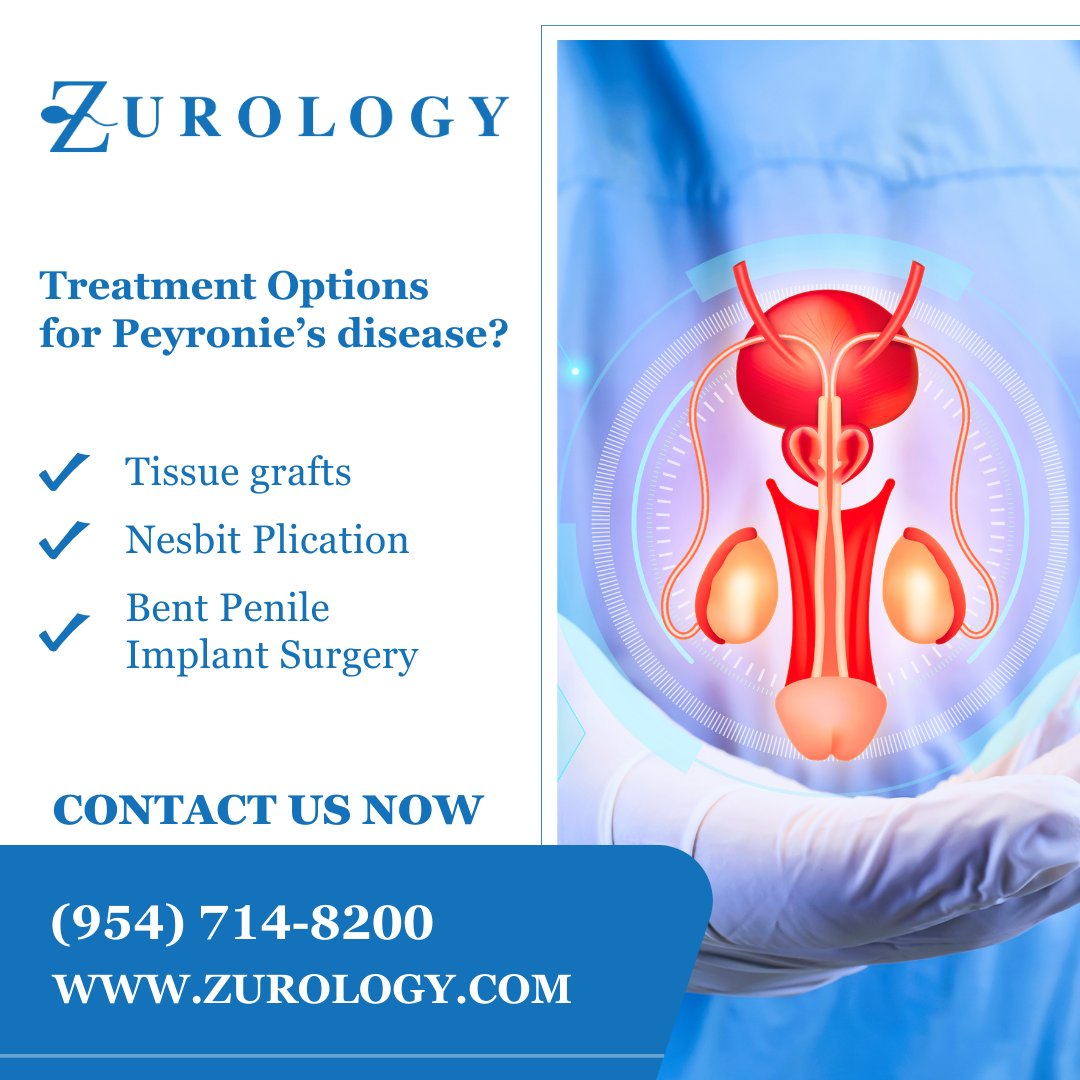 Stay Informed about Peyronie's Disease Treatment Options with Z Urology.

Phone: +1 (954) 714-8200
Website: zurology.com

#ZUrology #PeyroniesDisease #TreatmentOptions #UrologicalHealth #ExpertCare #PersonalizedTreatment #RegainConfidence #QualityOfLife