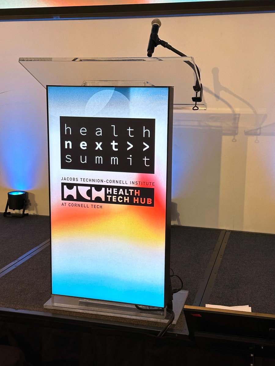 Empowering presenters with the latest tech! Our custom fabrication, created specifically for the HealthNext Summit at Cornell, wowed the audience with seamless integration of video into the speakers podium.

#VideoPodium #eventproduction #nycevents