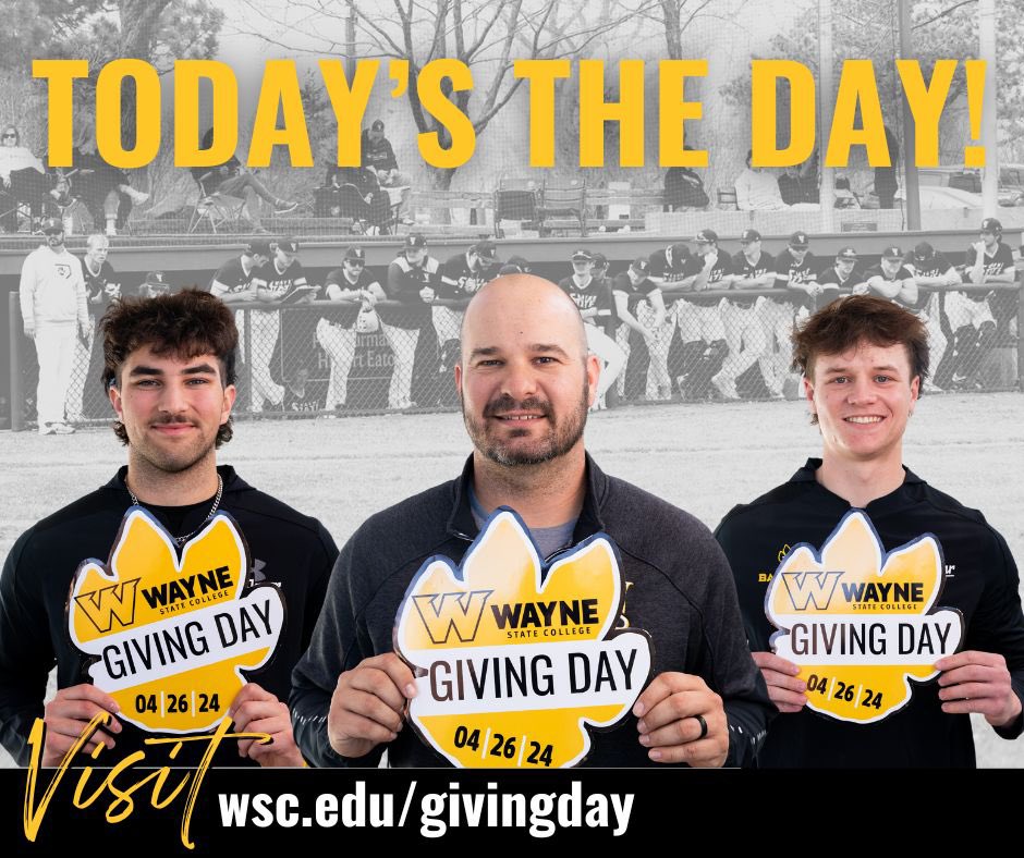 🚨TODAY'S THE DAY! 🚨 Join us in making a difference by supporting our students and programs! wsc.edu/givingday