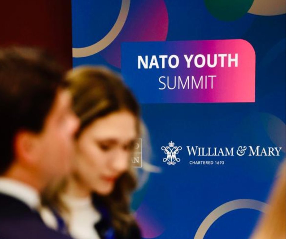 Thrilled to announce that @williamandmary is an Institutional Partner at the 2024 @NATO Youth Summit!
 Follow along with our students and staff as they take on Miami and Stockholm. @wmdccenter @wmgic @global_wm @international_wm #NATOYouthSummit #WilliamandMary