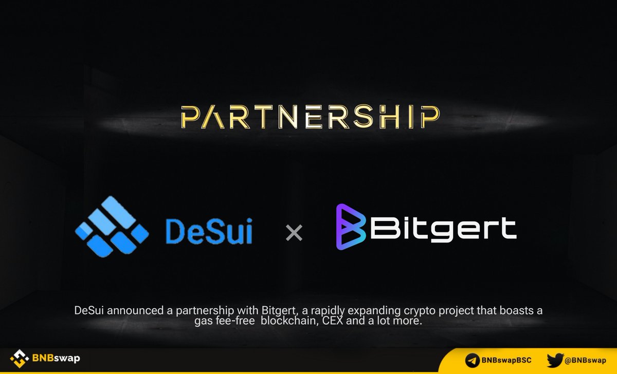 BNBSwap's tweet photo. 📢 @DeSui_io announced a partnership with @bitgertbrise $BRISE!

#DeSui is the pioneering fully decentralized hub for Web3 startups, where you can explore, build, earn, and interact within the exciting world of #Web3.

#BRISE #Ai #Crypto #Bitgertchain https://t.co/vCAdVglQrk