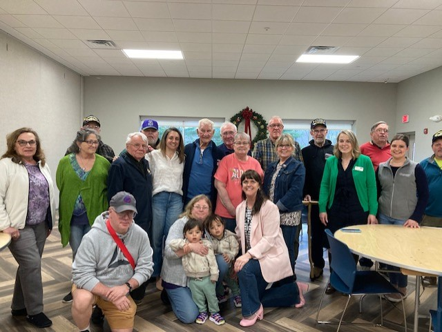 United Way team members, Annie and Jill, spoke with a group at Easter Seals Veterans Rally Point on the history of our Food Center, food insecurity, and accessing food. Veterans Rally Point is one of our new Food Center members. #LiveUnited #BasicNeeds