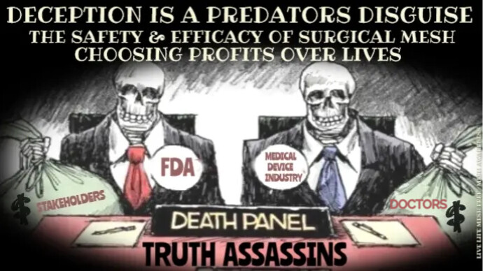 Permanently Embedding the Power of Death Toxic Polypropylene Pelvic Mesh and call it a 'Gold Standard' Treatment insisting it is Effective and Safe is Insane! #Plastic is Toxic to ALL Living Beings! Pelvic Mesh will never be Compatible in the Body no matter how it is engineered!