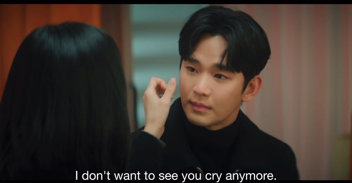 So many kdrama and love stories bt Haein definitely top of the bunch on how to love the right way, the way she was casually saying this like she's not about to wipe her whole life away just so he never cry again, to be love like this is a blessing

#QueenOfTears
#QueenOfTearsEp14