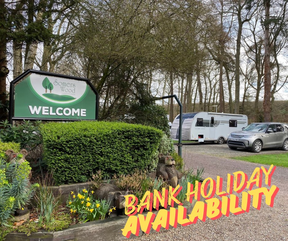 SomersWoodCP's tweet photo. BANK HOLIDAY AVAILABILITY 

7m fully serviced 3rd &amp; 4th May

7m fully serviced from Sat 4th May

2 x 8m standard with EHU from 3rd May (min 3 night)

2 x 8m standard with EHU from Sat 4th May 

1 x near shower block with EHU from Friday 3rd May (min 3 night stay)

Call to book 😍 https://t.co/9WsqqtXUm9