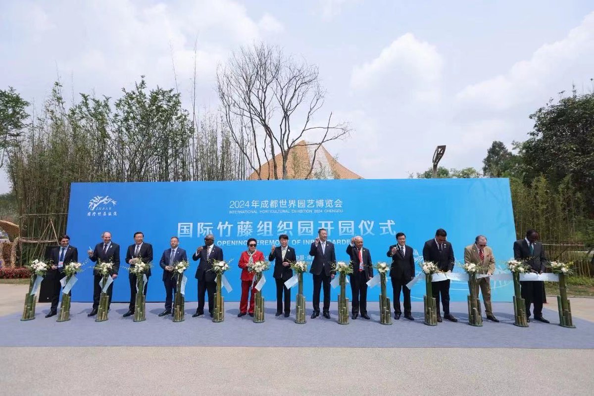 Ribbon cutting ceremony of the INBAR Garden at Chengdu International Horticulture Exhibition 2024. Honored to partake as the new DG of INBAR. Grateful to those who worked tirelessly to this outcome. Hard work, commitment and partnership always bears fruit.