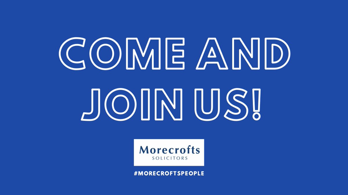 If you're interested in #legalcareers at Morecrofts, take a look at our current vacancies. 

We're looking for 2 solicitors or legal executives to join our #privateclient team, a #familylaw paralegal and a cost draftsperson. More here ⬇️
morecrofts.co.uk/we-are-morecro…
#MorecroftsPeople