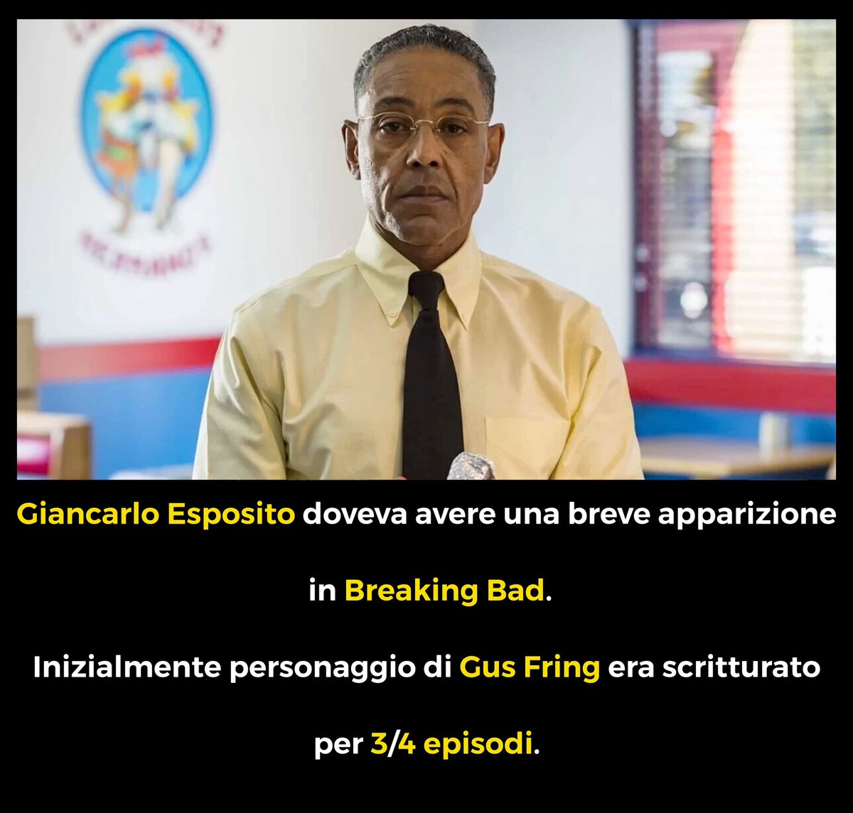 L’attore finì per apparire in 26 episodi diventando uno dei personaggi più amati dell’intera serie tv.

#GiancarloEsposito #GusFring #BreakingBad #serietv #notizie #news #26aprile #isoliticinefili