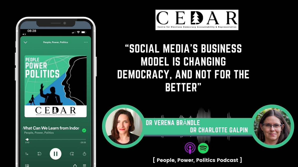 Tune in to this discussion about #democracy and #socialmedia by my fantastic @BhamPolsis colleagues @DrCGalpin, @VerenaKBrandle, and Licia Cianetti👇 My favourite bit is the discussion about #misinformation #disinformation and #granolanazis Out now on Apple, Spotify & more 🎧