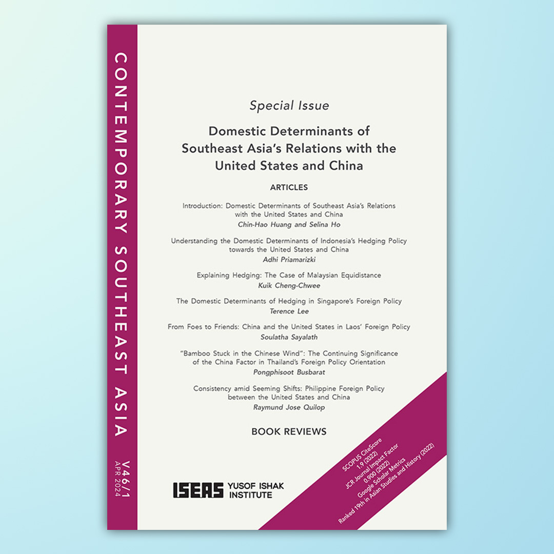 The April 2024 issue of Contemporary Southeast Asia is now available! This is a special issue titled “Domestic Determinants of Southeast Asia’s Relations with the United States and China”. Access the articles here bookshop.iseas.edu.sg/publication/79… @ContemporarySEA #ISEASPublishing