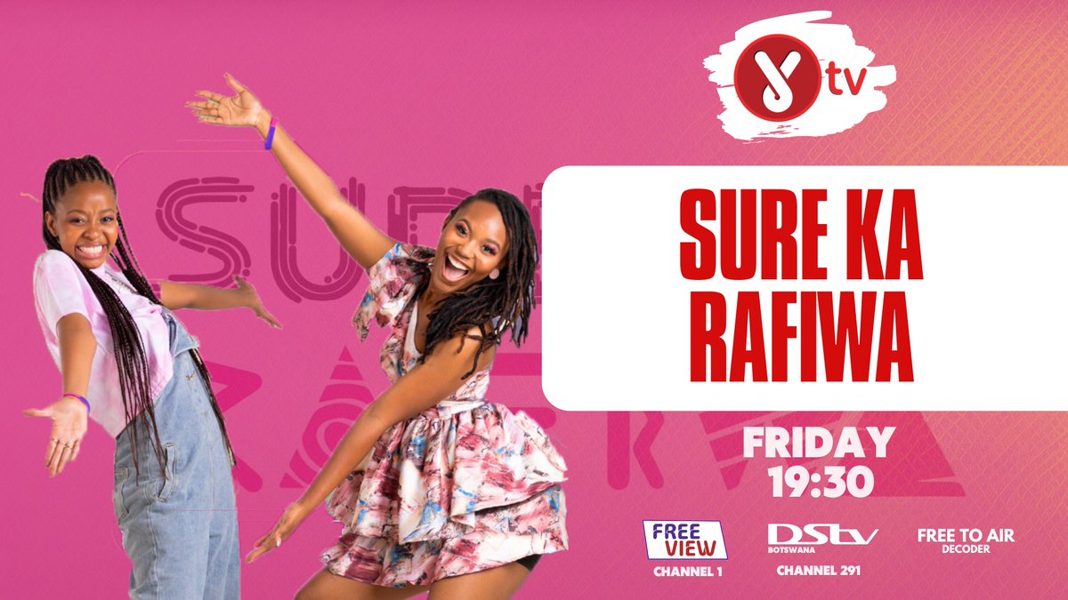 Dive into the captivating story of a 15-year-old dreamer on Sure ka Rafiwa Fridays at 7:30pm. Don't miss a moment of the drama and heartwarming moments! 
#SureKaRafiwa
#ytvbotswana
#ytvwhereentertainmentlives