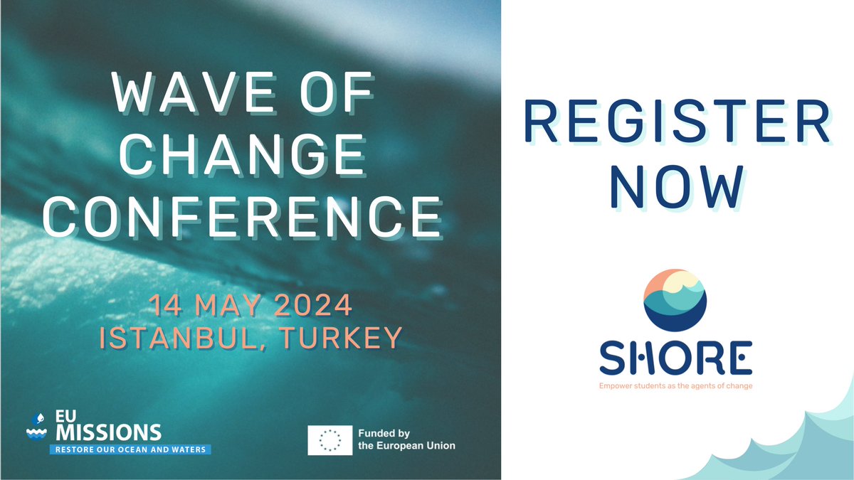 The leader of our Turkish Country Hub @YildizEdu is excited to host the Wave of Change conference. Join us to discuss the #BlueEconomy's most pressing challenges and opportunities. 📅 14 May 📍 Istanbul 🔗 Info & Registration: shoreproject.eu/event/wave-of-…